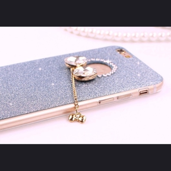 🛍SALE🛍IPhone 8Plus Crystal Bow Glitter Case - Picture 6 of 7